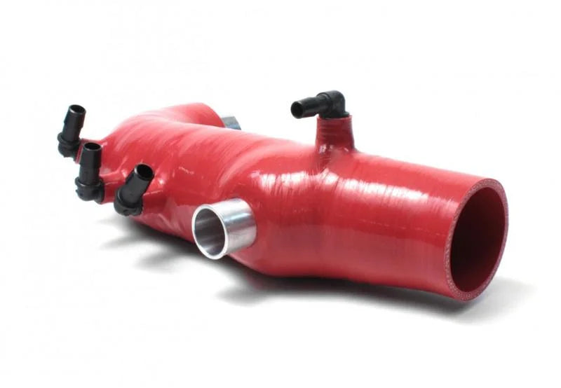 PERRIN 08-14 Subaru WRX / 04-13 Forester XT / 05-09 LGT/OBXT Turbo Inlet Hose - Red - Installation View