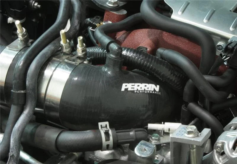 PERRIN 08-14 Subaru WRX / 04-13 Forester XT / 05-09 LGT/OBXT Turbo Inlet Hose - Black - Installation View