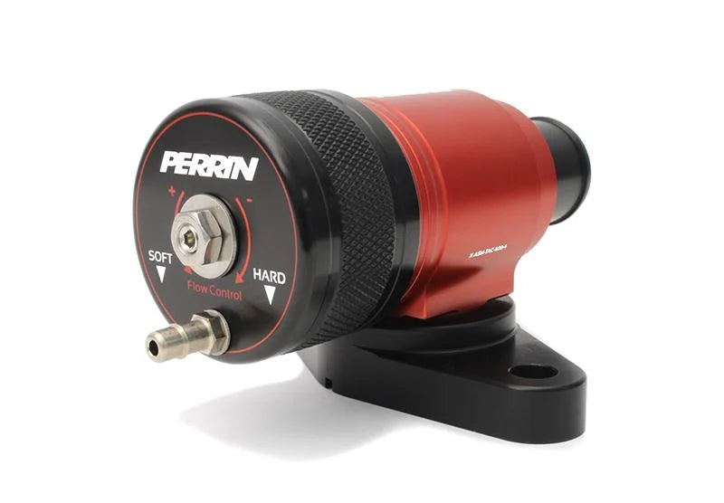 PERRIN 08-14 Subaru WRX / 05-09 LGT & OBXT / 09-13 Forester XT Bypass/Blow Off Valve - Red - Back View