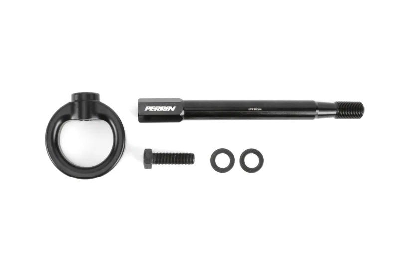 PERRIN 08-14 Subaru WRX & STI / 08-11 Impreza / 05-09 Legacy Tow Hook Kit (Front) - Flat Black - Additional View 8