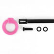 Load image into Gallery viewer, PERRIN 08-14 Subaru WRX &amp; STI / 08-11 Impreza / 05-09 Legacy Tow Hook Kit (Front) - Hyper Pink - Side View