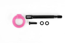 Load image into Gallery viewer, PERRIN 08-14 Subaru WRX &amp; STI / 08-11 Impreza / 05-09 Legacy Tow Hook Kit (Front) - Hyper Pink - Side View