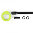 Load image into Gallery viewer, PERRIN 08-14 Subaru WRX &amp; STI / 08-11 Impreza / 05-09 Legacy Tow Hook Kit (Front) - Neon Yellow - Installation View