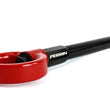Load image into Gallery viewer, PERRIN 08-14 Subaru WRX &amp; STI / 08-11 Impreza / 05-09 Legacy Tow Hook Kit (Front) - Red - Side View