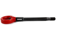 Load image into Gallery viewer, PERRIN 08-14 Subaru WRX &amp; STI / 08-11 Impreza / 05-09 Legacy Tow Hook Kit (Front) - Red - Back View