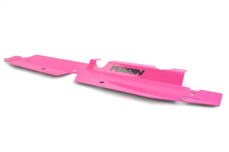 PERRIN 08-14 Subaru WRX & STI / 08-11 Impreza Radiator Shroud - Hyper Pink - Detail View