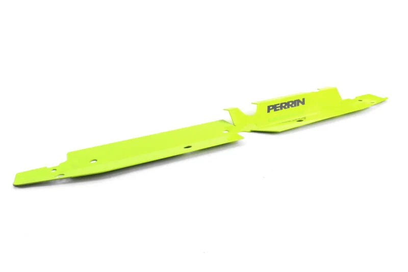 PERRIN 08-14 Subaru WRX & STI / 08-11 Impreza Radiator Shroud - Neon Yellow - Side View