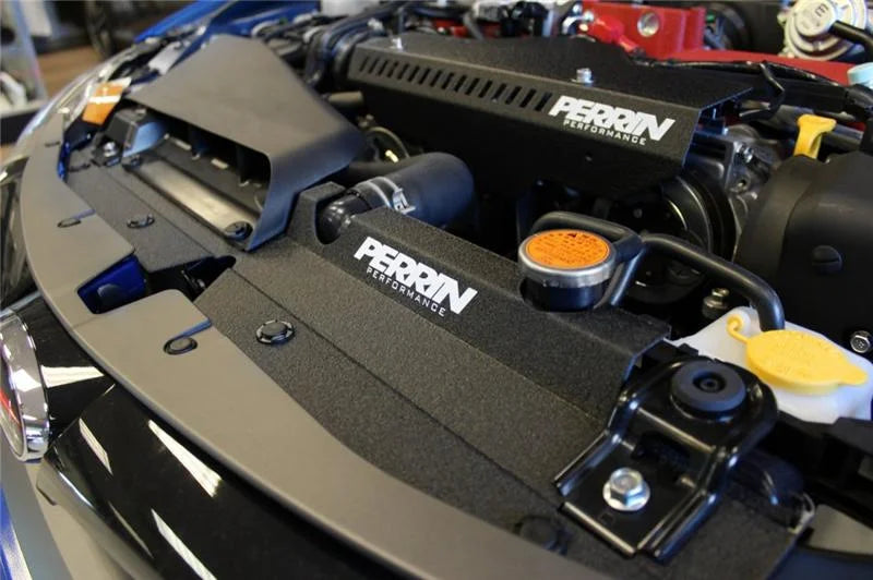 PERRIN 08-14 Subaru WRX & STI / 08-11 Impreza Radiator Shroud - Black - Additional View 5