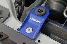 Load image into Gallery viewer, PERRIN 08-14 Subaru WRX / STI Upper Radiator Bracket Set - Blue - Side View
