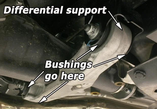 PERRIN 08-14 Subaru WRX/STI / 08-11 Impreza / 09-13 Forester XT Diffrential Subframe Lockdown System - Main Product View