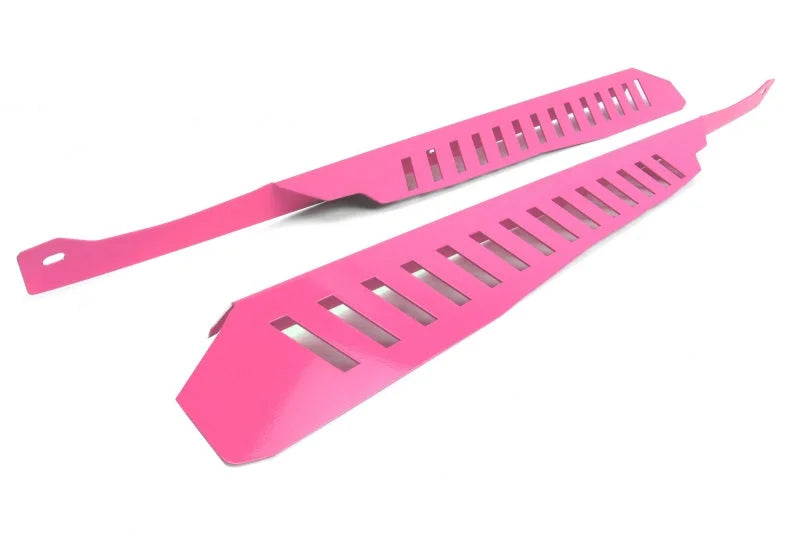 PERRIN 08-14 Subaru WRX/STI / 08-11 Impreza Fender Shroud Set - Hyper Pink - Side View