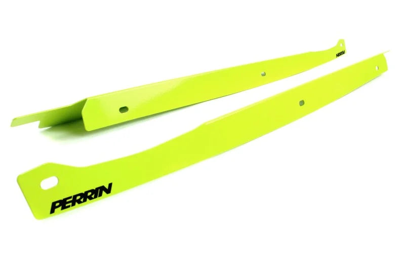 PERRIN 08-14 Subaru WRX/STI / 08-11 Impreza Fender Shroud Set - Neon Yellow - Side View