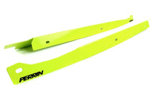 Load image into Gallery viewer, PERRIN 08-14 Subaru WRX/STI / 08-11 Impreza Fender Shroud Set - Neon Yellow - Side View