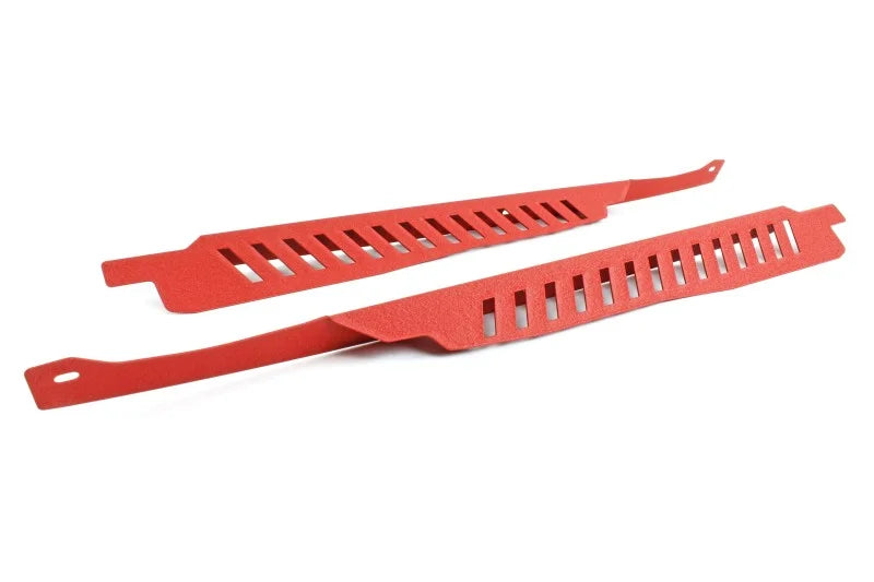 PERRIN 08-14 Subaru WRX/STI / 08-11 Impreza Fender Shroud Set - Red - Side View