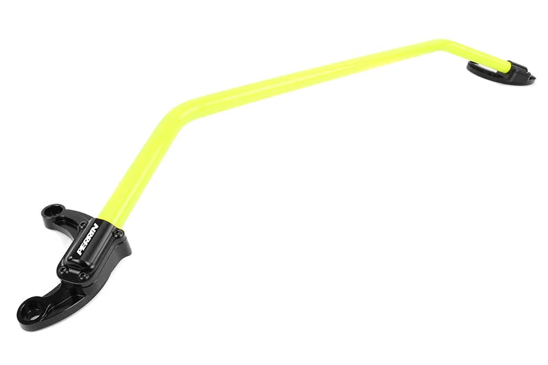 PERRIN 08-14 WRX/STI/Impreza / 14-18 Forester / 13-17 Crosstrek / 05-09 Legacy FR Strut Bar - Yellow - Installation View