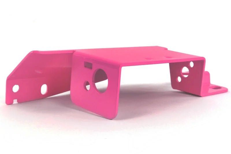 PERRIN 08-21 Subaru STI Boost Control Solenoid Cover - Hyper Pink - Side View