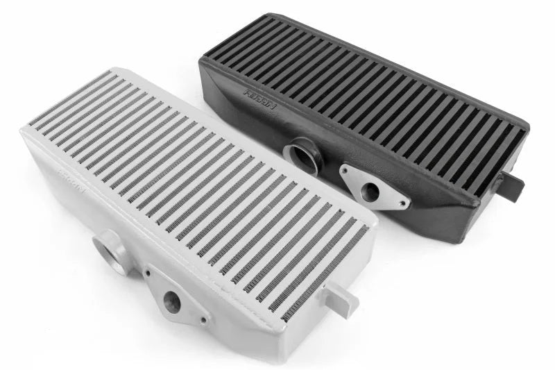 PERRIN 08-21 Subaru STI Top Mount Intercooler (TMIC) - Black - Installation View