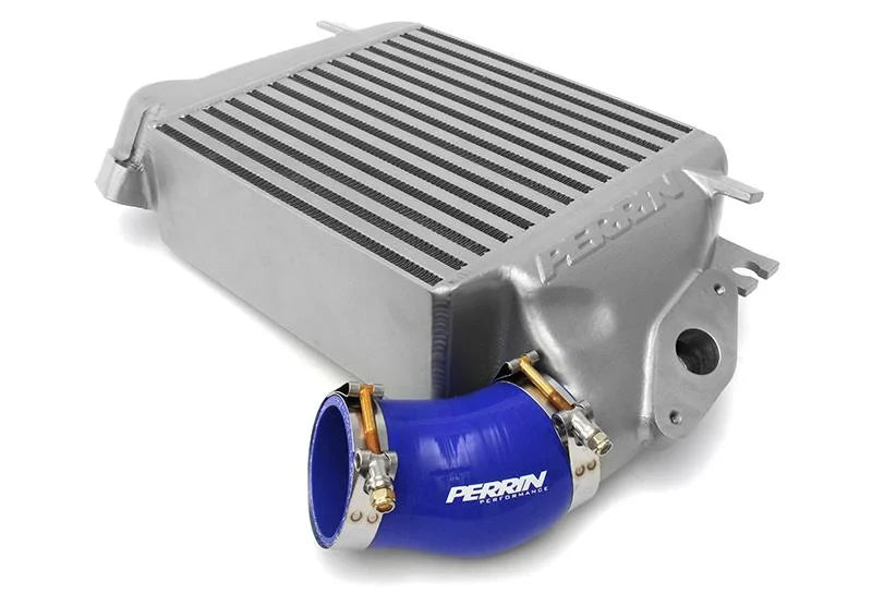 PERRIN 08-21 Subaru WRX / 09-18 Forester XT / 05-09 LGT & OBXT Intercooler Coupler Kit - Blue - Back View