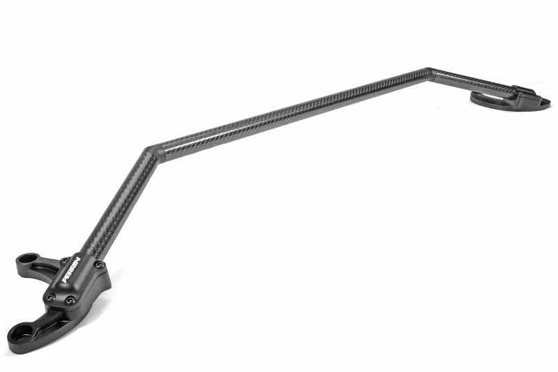 PERRIN 08-21 Subaru WRX/STI Front Strut Brace - Carbon Fiber - Installation View