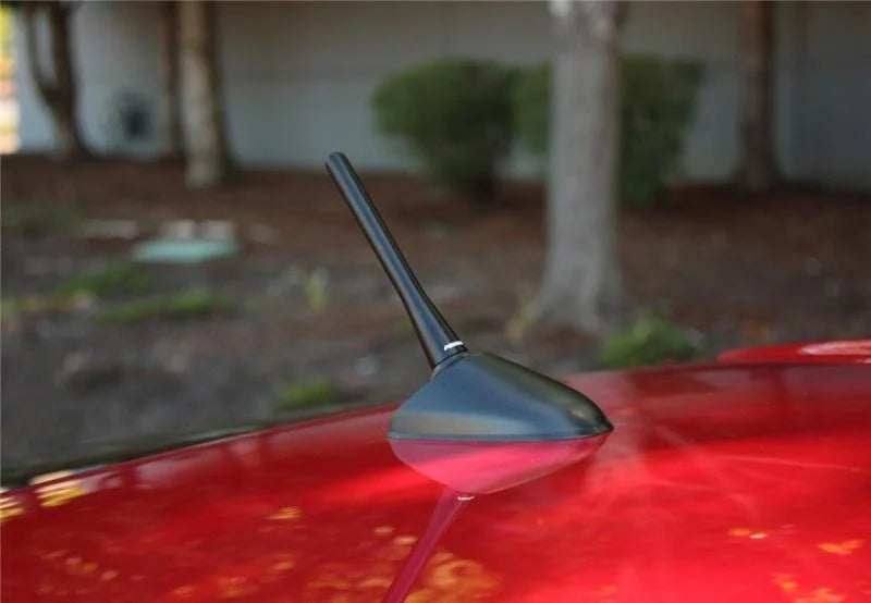 PERRIN 13-15 Subaru BRZ/Crosstrek & 14-15 Forester / 13-15 Scion FR-S Shorty Antenna - 2in. Mast - Back View