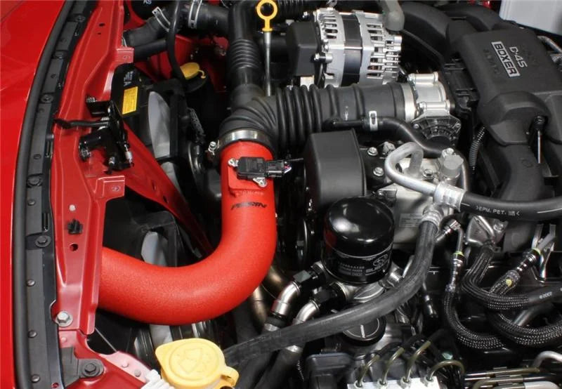 PERRIN 13-16 Subaru BRZ / Scion FR-S Cold Air Intake - Red - Back View