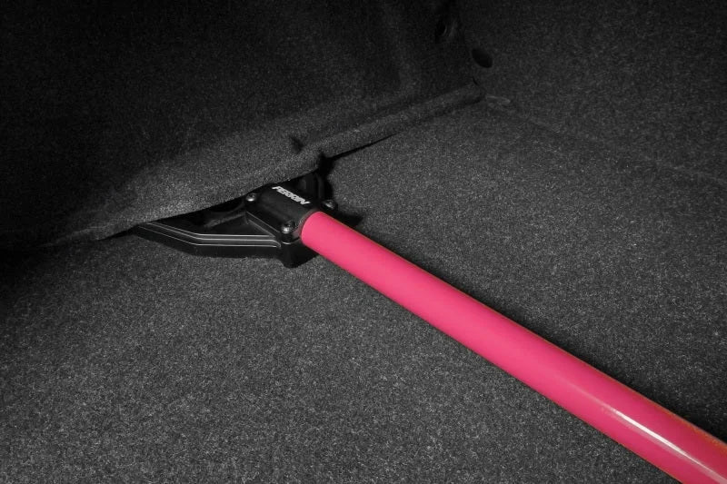 PERRIN 13-25 BRZ/FR-S/86/GR86 Rear Shock Tower Brace - Hyper Pink - Side View