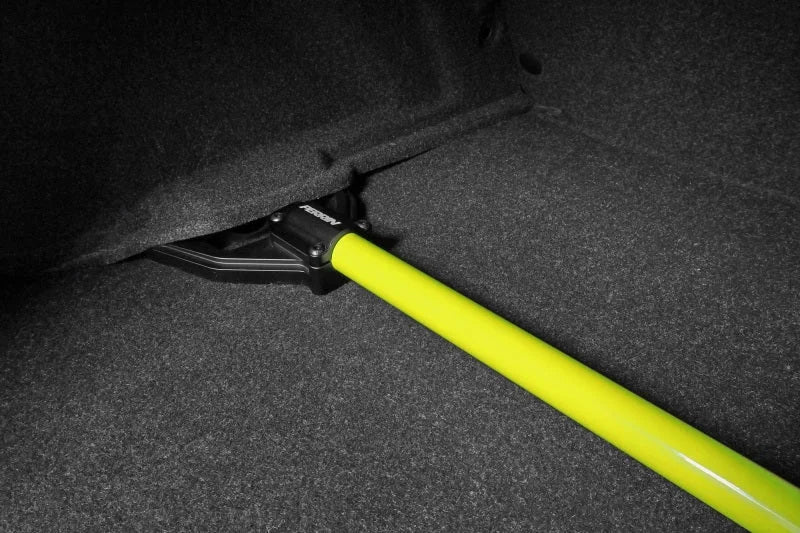 PERRIN 13-25 BRZ/FR-S/86/GR86 Rear Shock Tower Brace - Neon Yellow - Installation View