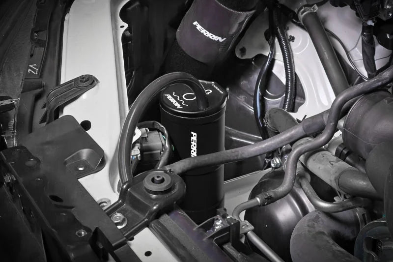 PERRIN 13-25 Subaru BRZ / 04-21 Subaru STI / 02-25 Subaru WRX Coolant Overflow Tank - Black - Additional View 5
