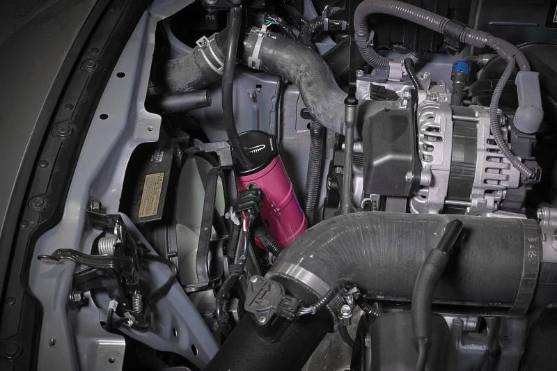 PERRIN 13-25 Subaru BRZ / 04-21 Subaru STI / 02-25 Subaru WRX Coolant Overflow Tank - Hyper Pink - Main Product View