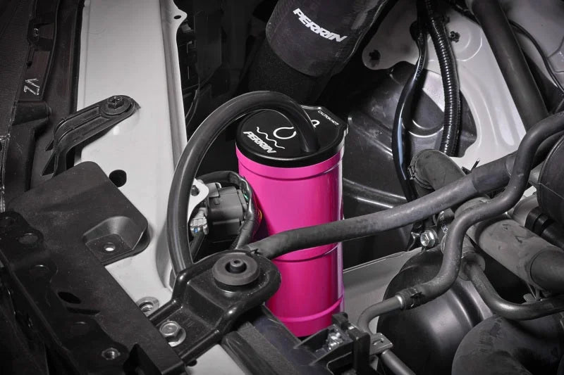 PERRIN 13-25 Subaru BRZ / 04-21 Subaru STI / 02-25 Subaru WRX Coolant Overflow Tank - Hyper Pink - Additional View 8