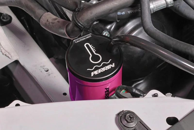 PERRIN 13-25 Subaru BRZ / 04-21 Subaru STI / 02-25 Subaru WRX Coolant Overflow Tank - Hyper Pink - Additional View 10