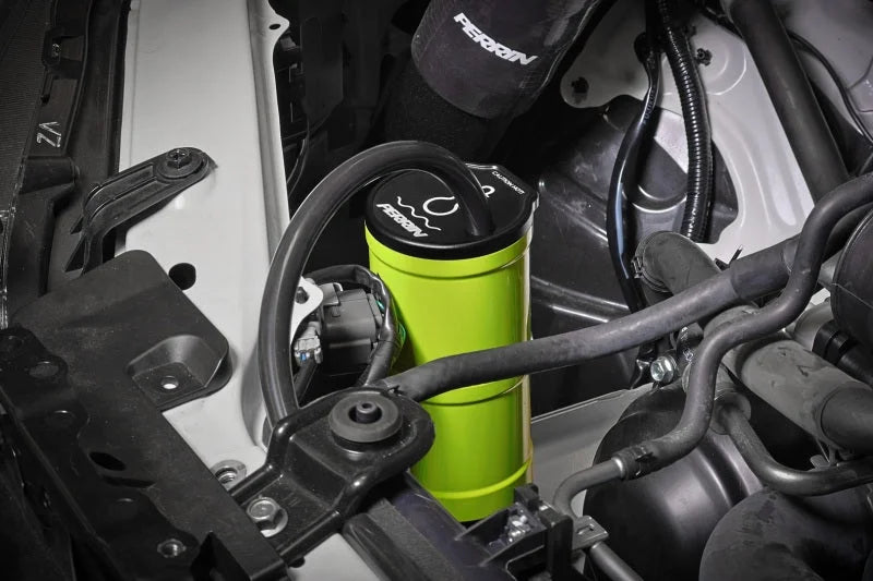 PERRIN 13-25 Subaru BRZ / 04-21 Subaru STI / 02-25 Subaru WRX Coolant Overflow Tank - Neon Yellow - Additional View 8
