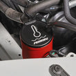 Load image into Gallery viewer, PERRIN 13-25 Subaru BRZ / 04-21 Subaru STI / 02-25 Subaru WRX Coolant Overflow Tank - Red - Side View