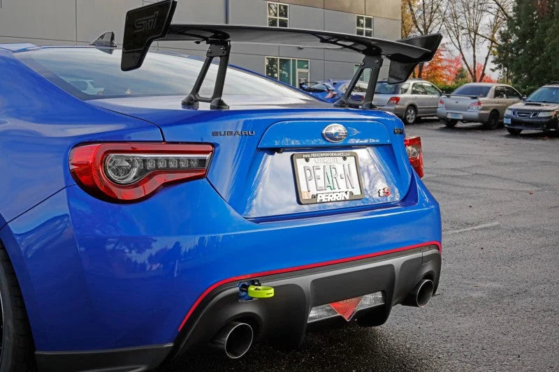 PERRIN 13-25 Subaru BRZ / 13-20 Scion FRS & Toyota 86 / 22-25 GR86 Tow Hook Kit (Rear) - Neon Yellow - Additional View 9