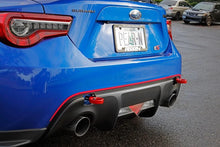 Load image into Gallery viewer, PERRIN 13-25 Subaru BRZ / 13-20 Scion FRS &amp; Toyota 86 / 22-25 GR86 Tow Hook Kit (Rear) - Red - Back View