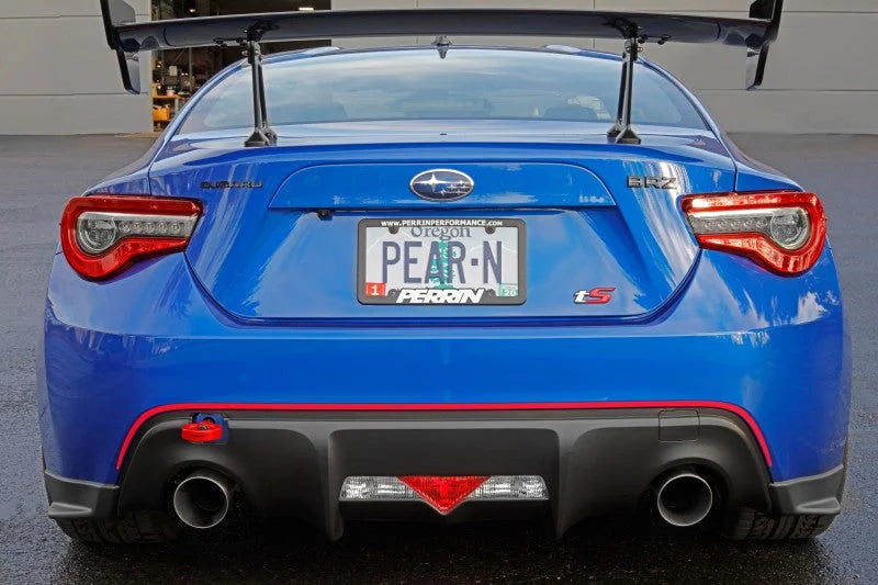 PERRIN 13-25 Subaru BRZ / 13-20 Scion FRS & Toyota 86 / 22-25 GR86 Tow Hook Kit (Rear) - Red - Additional View 10