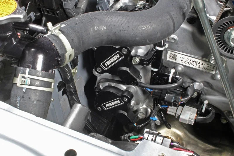 PERRIN 13-25 Subaru BRZ / Scion FR-S / Toyota 86 & GR86 Cam Solenoid Cover - Black - Side View