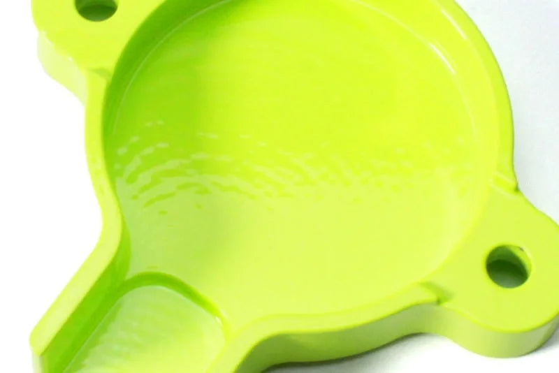 PERRIN 13-25 Subaru BRZ / Scion FR-S / Toyota 86 & GR86 Cam Solenoid Cover - Neon Yellow - Side View