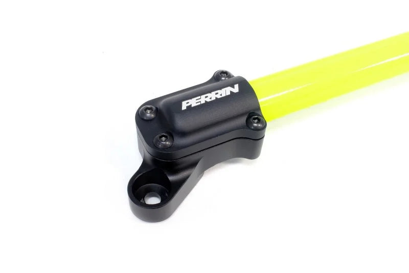 PERRIN 13-25 Subaru BRZ / Toyota GR86/86 / Scion FR-S Front Strut Brace - Neon Yellow - Side View