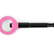 Load image into Gallery viewer, PERRIN 14-19 Subaru Forester/Ascent Tow Hook Kit (Rear) - Hyper Pink - Installation View