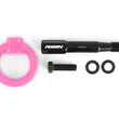 Load image into Gallery viewer, PERRIN 15-17 Subaru WRX &amp; STI / 13-17 Crosstrek / 12-16 Impreza Tow Hook Kit (Front) - Hyper Pink - Back View