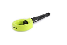 Load image into Gallery viewer, PERRIN 15-17 Subaru WRX &amp; STI / 13-17 Crosstrek / 12-16 Impreza Tow Hook Kit (Front) - Neon Yellow - Side View