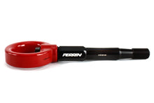 Load image into Gallery viewer, PERRIN 15-17 Subaru WRX &amp; STI / 13-17 Crosstrek / 12-16 Impreza Tow Hook Kit (Front) - Red - Main Product View