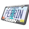 Load image into Gallery viewer, PERRIN 15-17 Subaru WRX/STI (w/o FMIC) / 13-17 Crosstrek / 12-16 Impreza License Plate Reloc. Kit - Side View