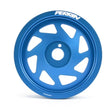 Load image into Gallery viewer, PERRIN 15-18 Subaru WRX / 13-20 BRZ / 14-18 FXT / 13-16 Crosstrek Lightened Crank Pulley - Blue - Back View