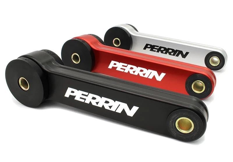 PERRIN 15-21 Subaru Impreza/WRX/STI Pitch Stop Mount & Firewall Brace - Black - Back View