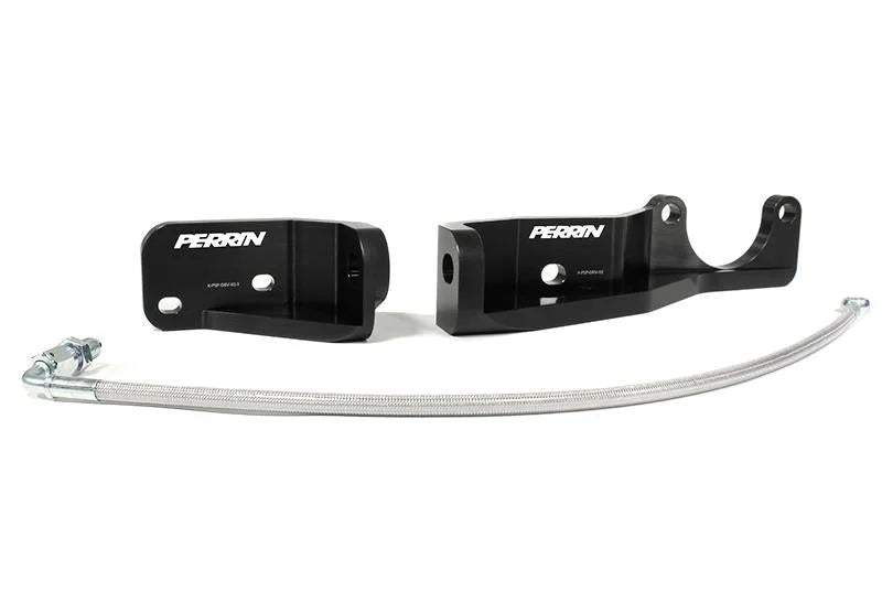 PERRIN 15-21 Subaru Impreza/WRX/STI Pitch Stop Mount & Firewall Brace - Black - Additional View 5