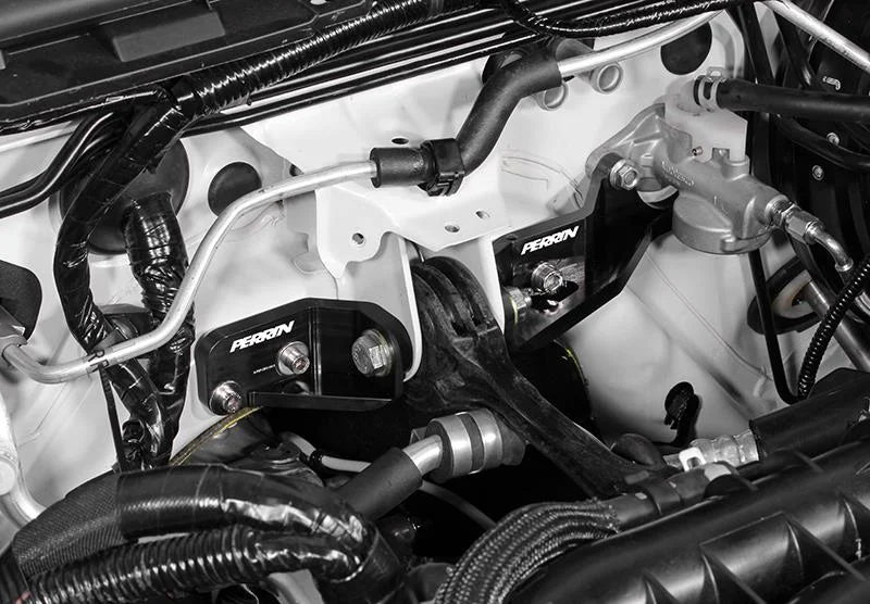 PERRIN 15-21 Subaru Impreza/WRX/STI Pitch Stop Mount & Firewall Brace - Black - Additional View 9