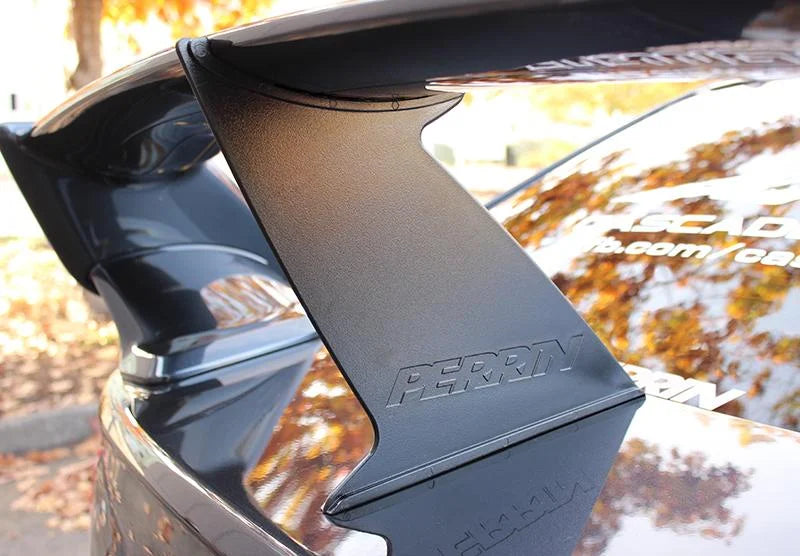 PERRIN 15-21 Subaru STI Wing Stabilizer - Black - Main Product View