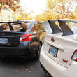 Load image into Gallery viewer, PERRIN 15-21 Subaru STI Wing Stabilizer - Black - Side View
